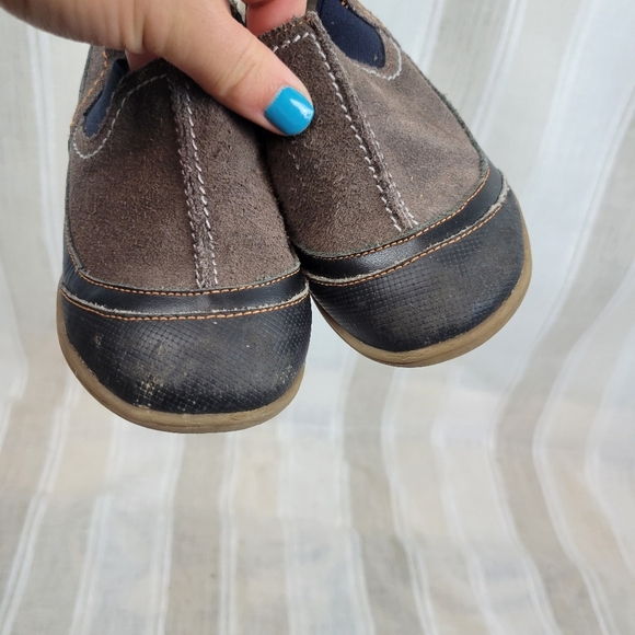 See Kai Run Irwin Slip On‎ Shoes Brown Black Size 10 - Picture 3 of 10